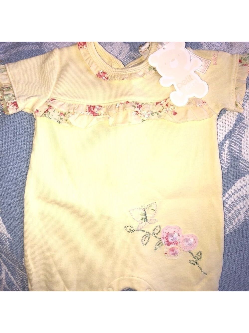 nwt Infant Girls 6M petit lem Floral Bodysuit